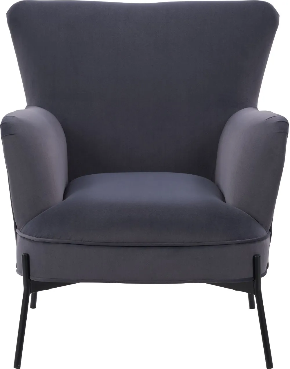 Elwood Gray Wingback Accent Chair