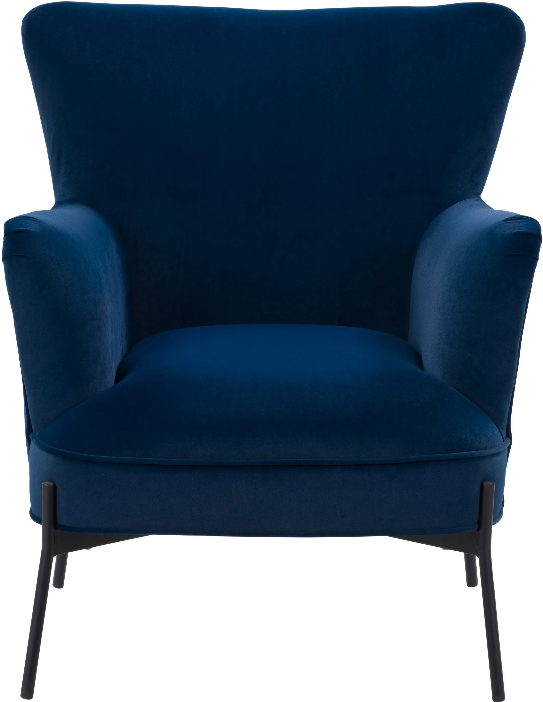 Elwood Blue Wingback Accent Chair