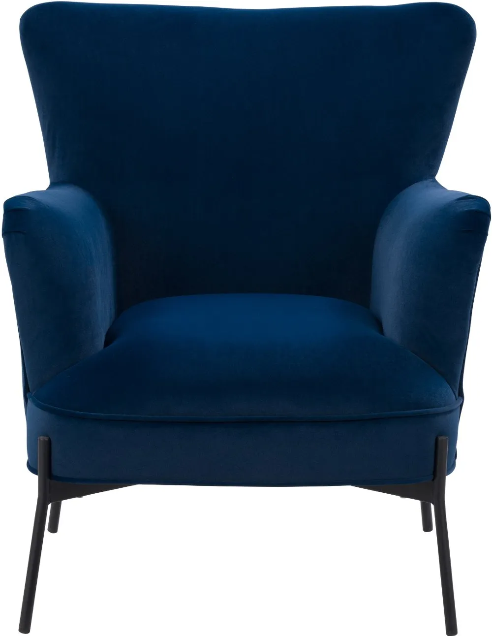 Elwood Blue Wingback Accent Chair