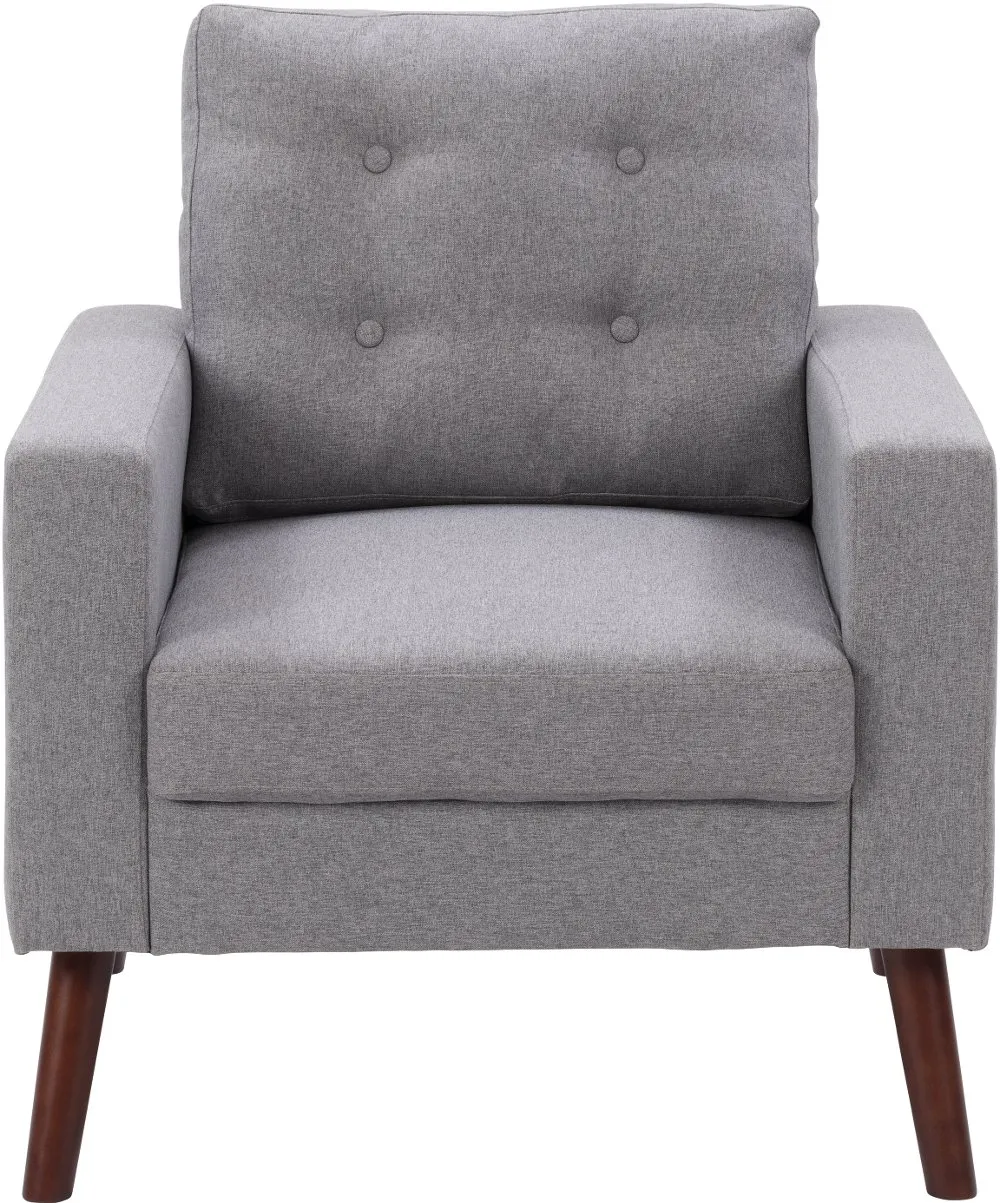 Elwood Gray Tufted Accent Chair