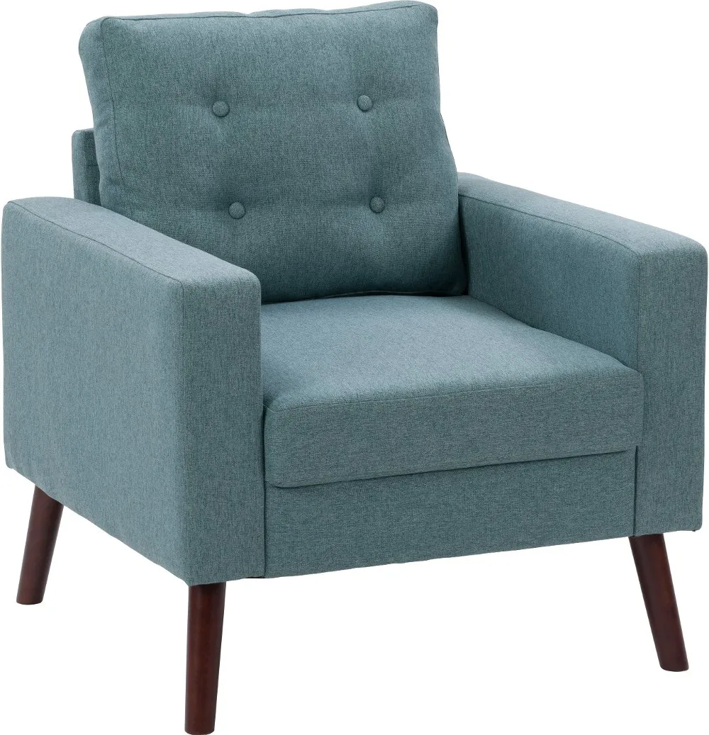 Elwood Light Green Tufted Accent Chair