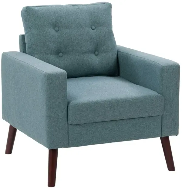 Elwood Light Green Tufted Accent Chair
