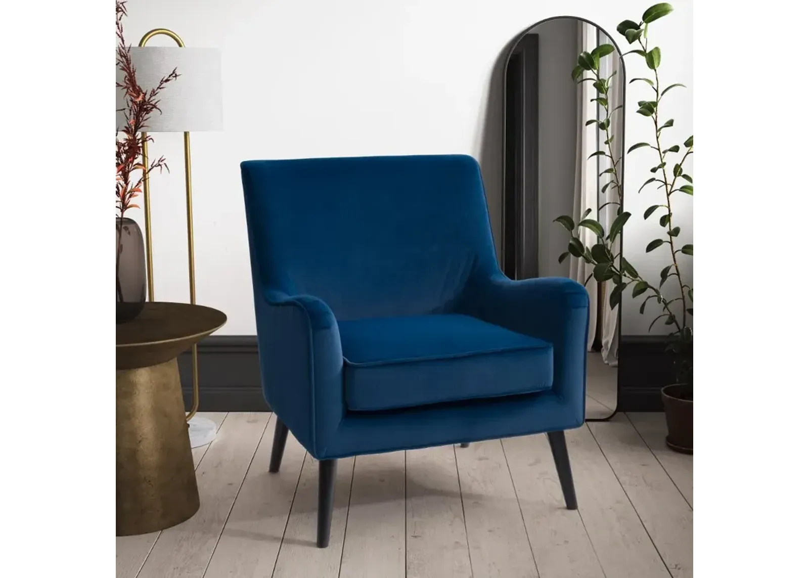 Elwood Blue Modern Accent Chair