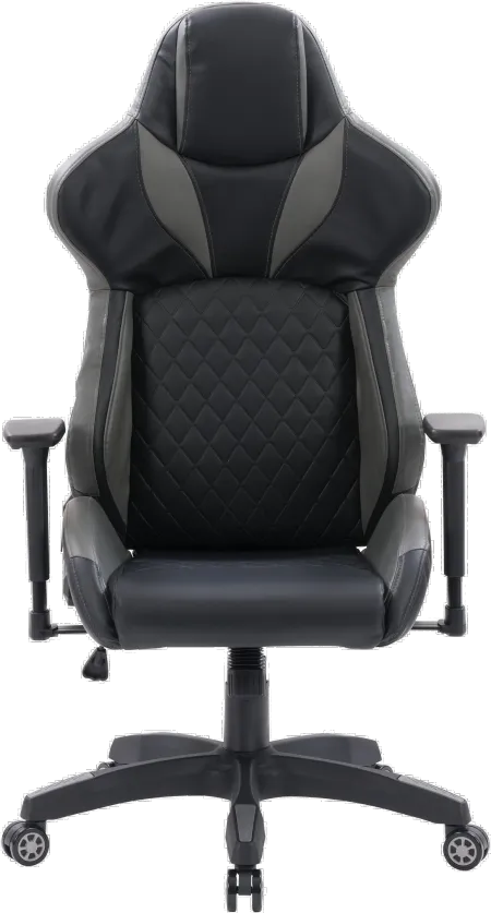 Nightshade Black and Gray Gaming Chair