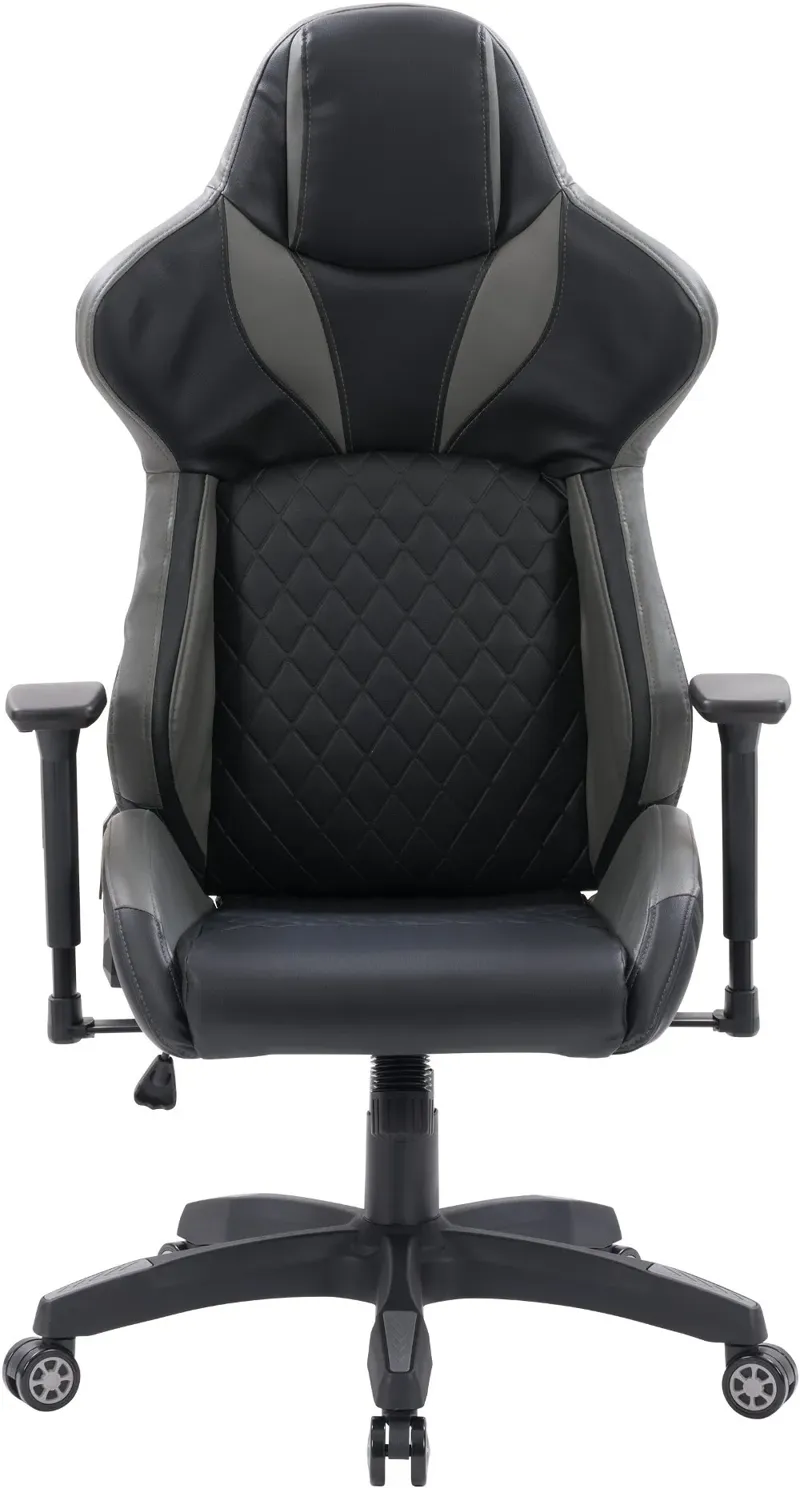 Nightshade Black and Gray Gaming Chair