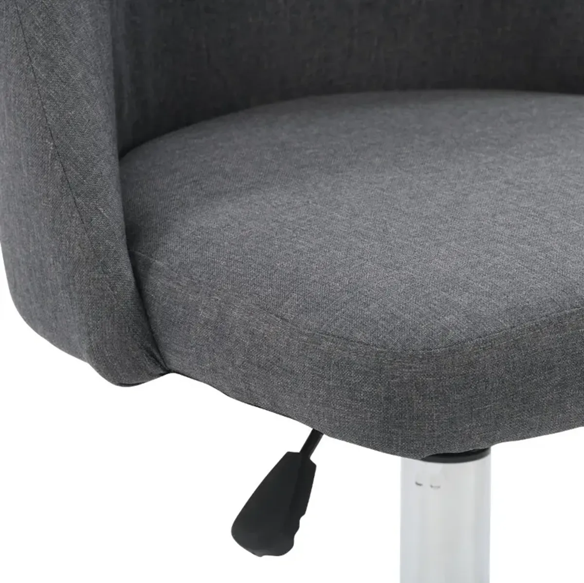 Marlowe Dark Gray Upholstered Armless Office Chair