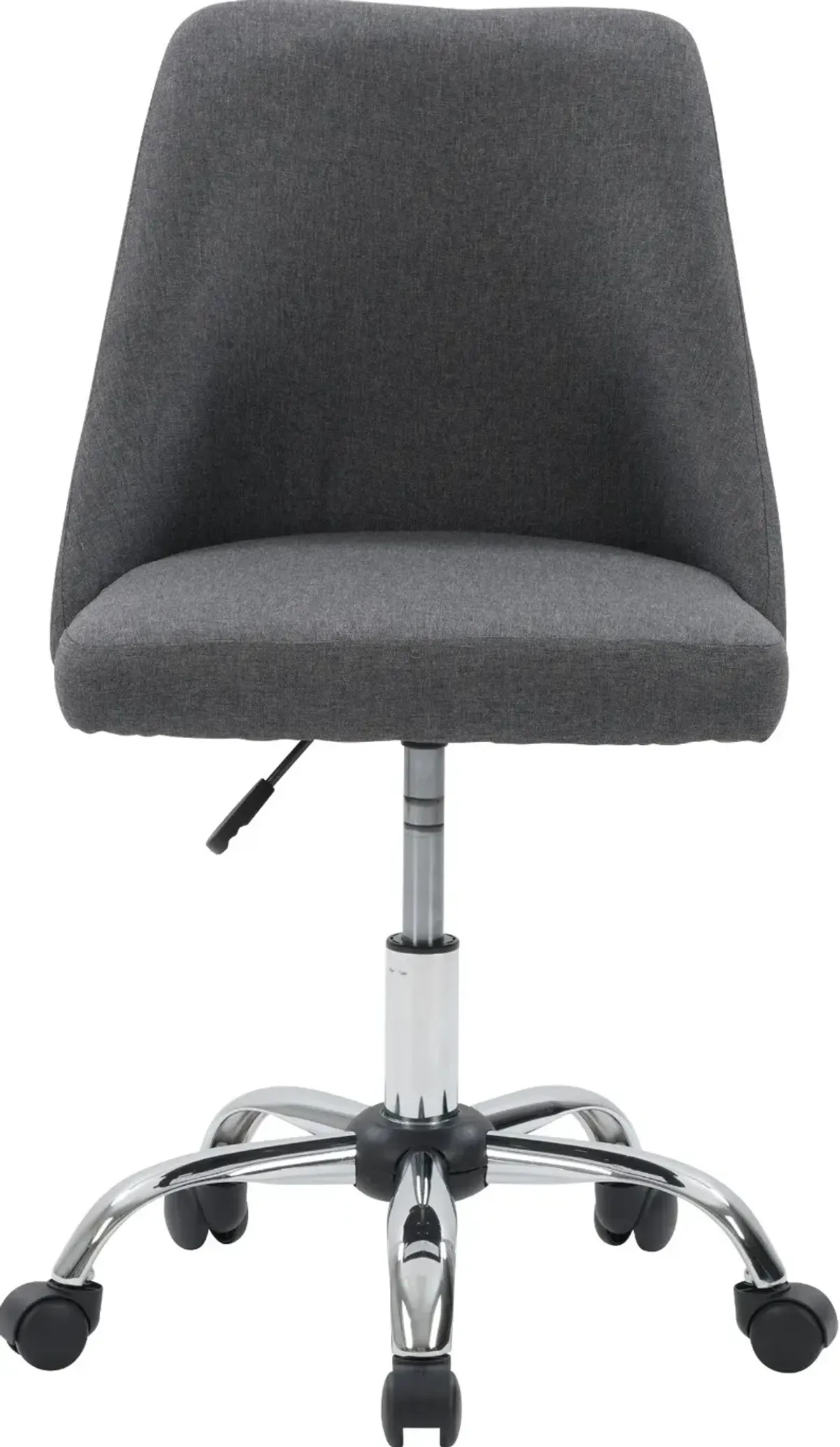 Marlowe Dark Gray Upholstered Armless Office Chair