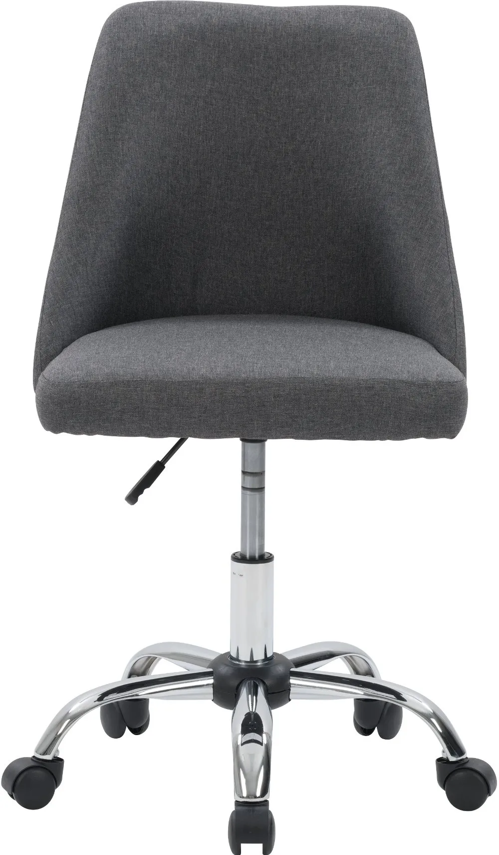 Marlowe Dark Gray Upholstered Armless Office Chair