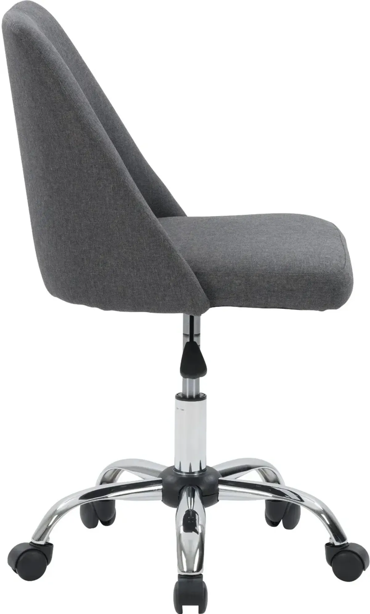 Marlowe Dark Gray Upholstered Armless Office Chair