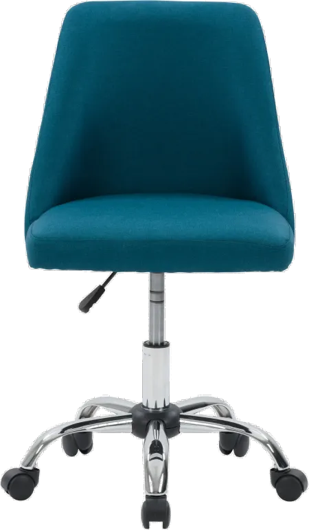 Marlowe Blue Upholstered Armless Office Chair