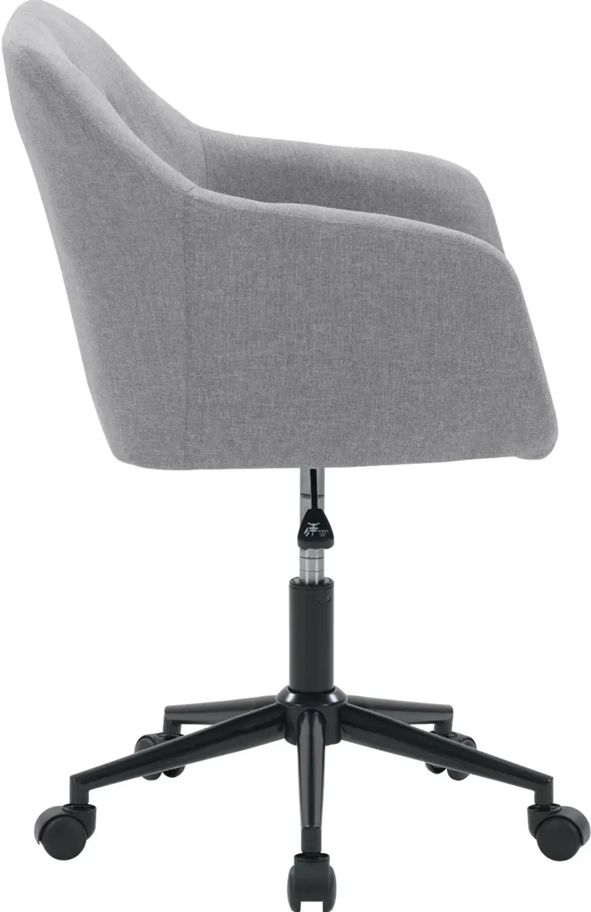 Marlowe Light Gray Button Tufted Office Chair