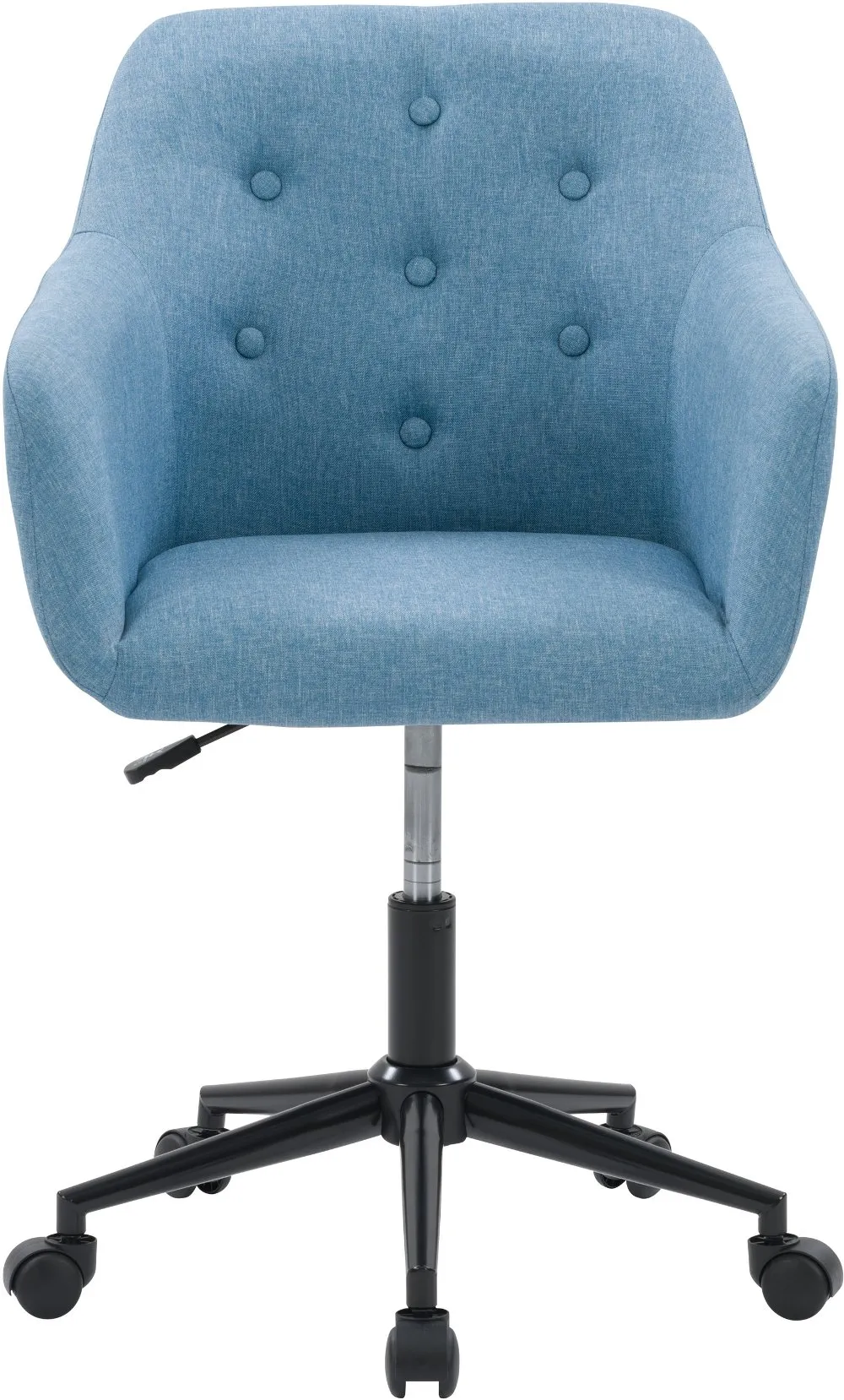 Marlowe Light Blue Button Tufted Office Chair