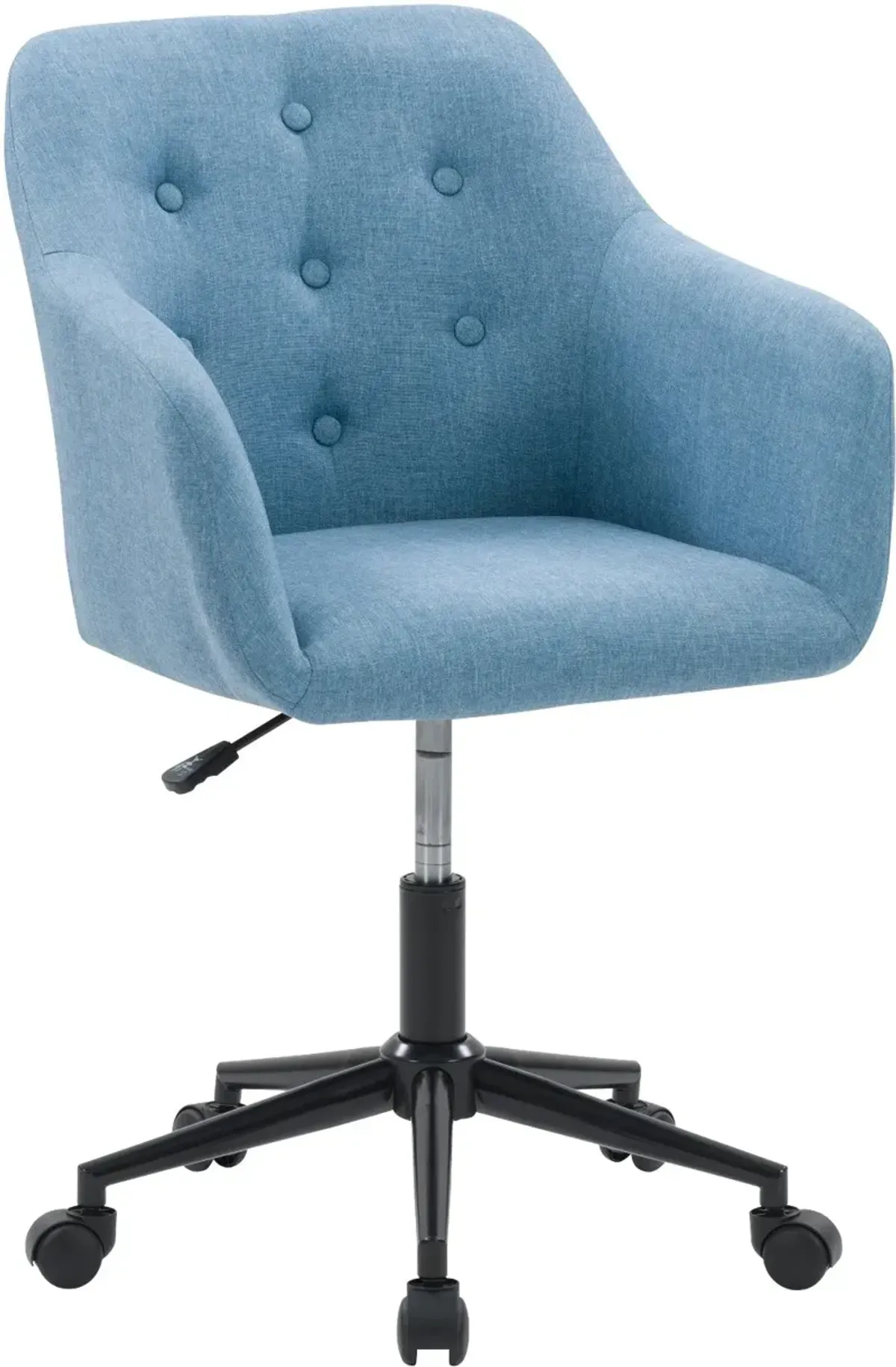 Marlowe Light Blue Button Tufted Office Chair