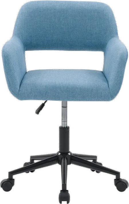 Marlowe Light Blue Upholstered Office Chair