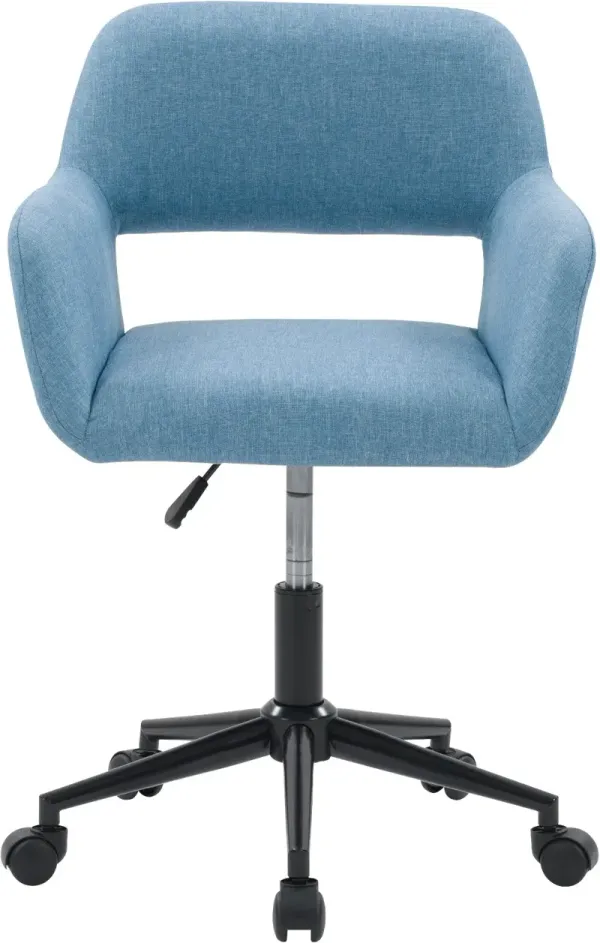 Marlowe Light Blue Upholstered Office Chair
