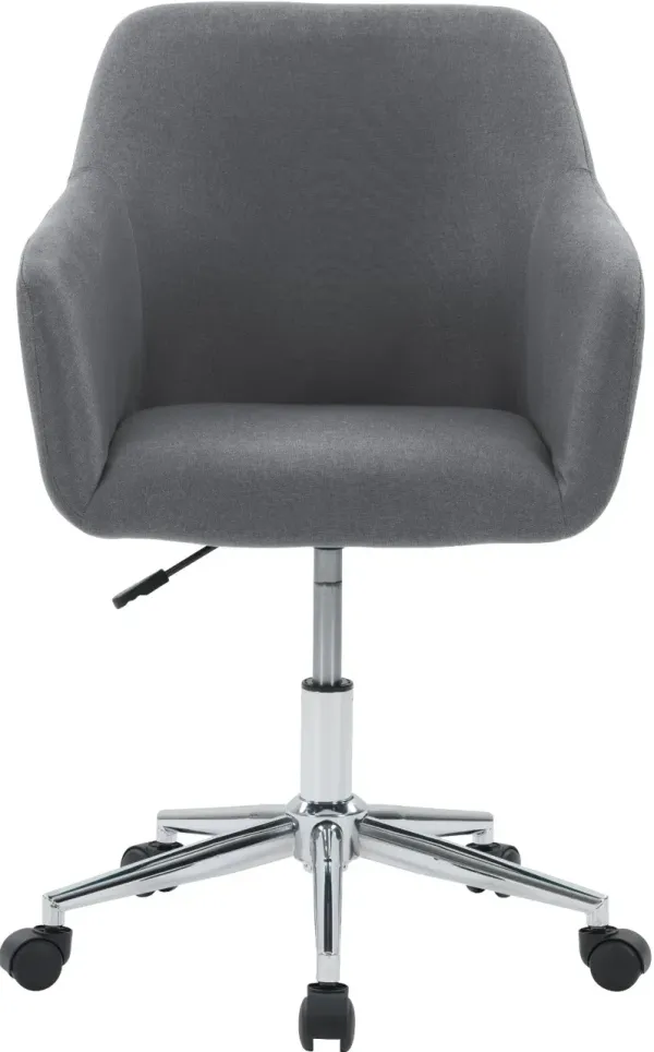 Marlowe Gray and Chrome Office Chair