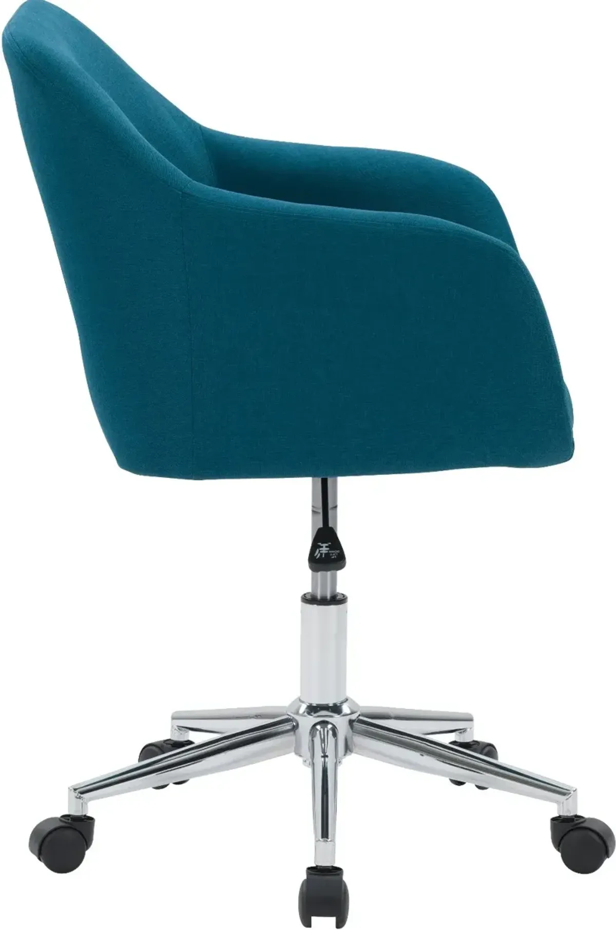 Marlowe Dark Blue and Chrome Office Chair