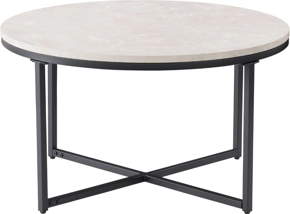 Ayla Gray Marble Coffee Table