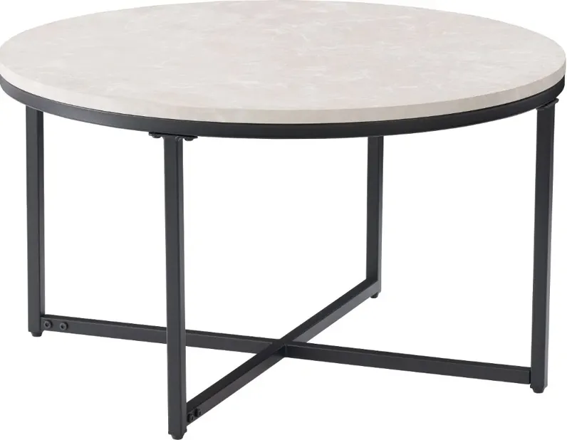 Ayla Gray Marble Coffee Table