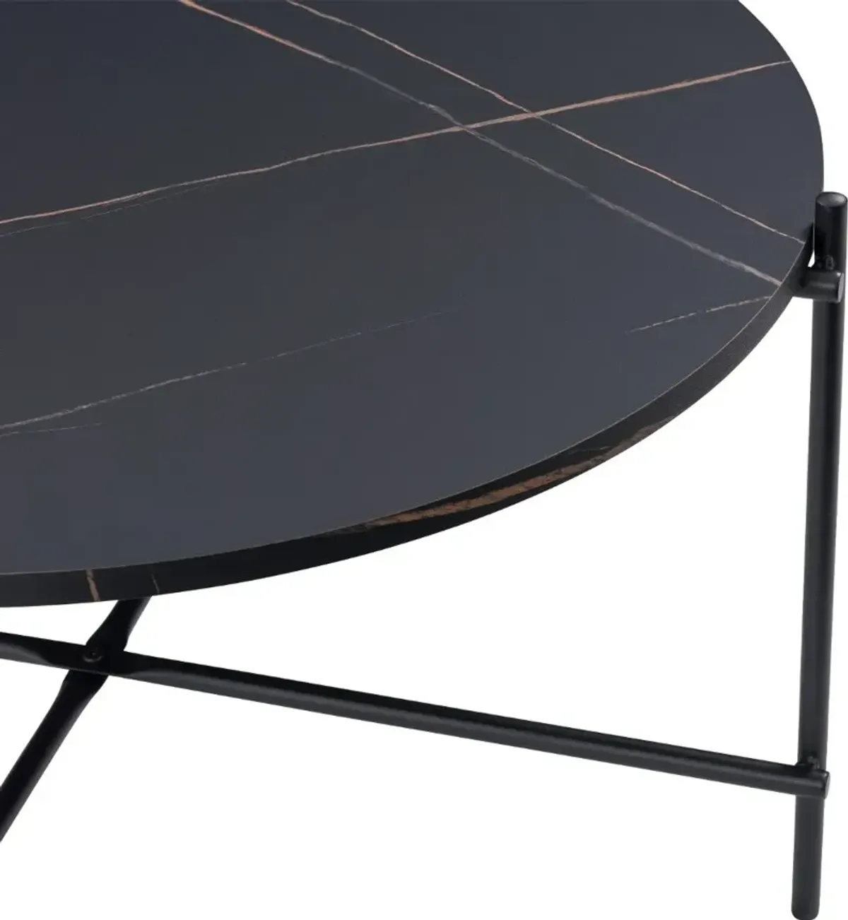 Ayla Black Marble Coffee Table