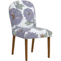 Dillan Periwinkle Floral Dining Chair - Skyline Furniture