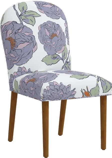 Dillan Periwinkle Floral Dining Chair - Skyline Furniture