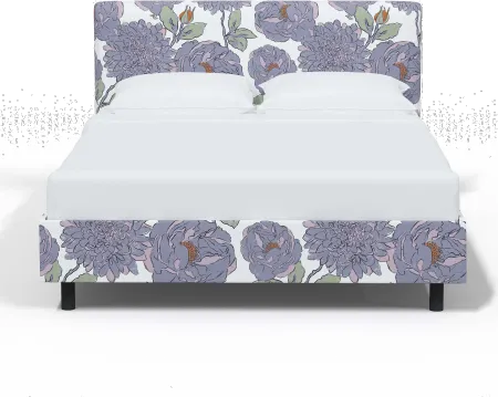 Brianna Periwinkle Floral California King Platform Bed - Skyline...