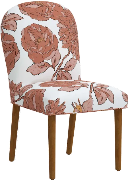 Dillan Pink Floral Dining Chair - Skyline Furniture