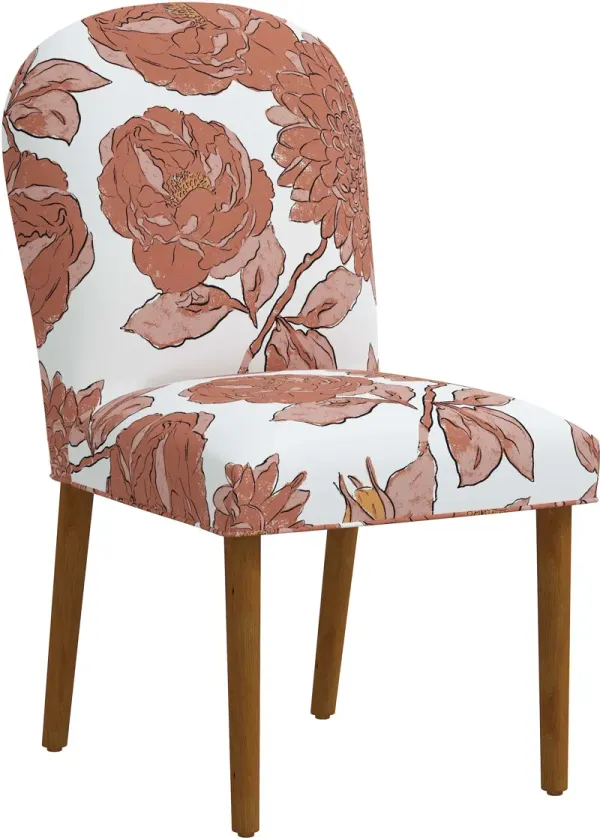 Dillan Pink Floral Dining Chair - Skyline Furniture