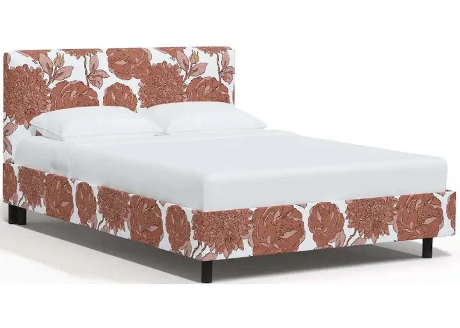 Brianna Pink Floral Twin Platform Bed - Skyline Furniture