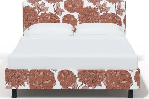Brianna Pink Floral Full Platform Bed - Skyline Furniture