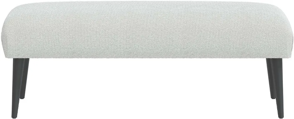 Bridget Boucle Ivory Bench - Skyline Furniture