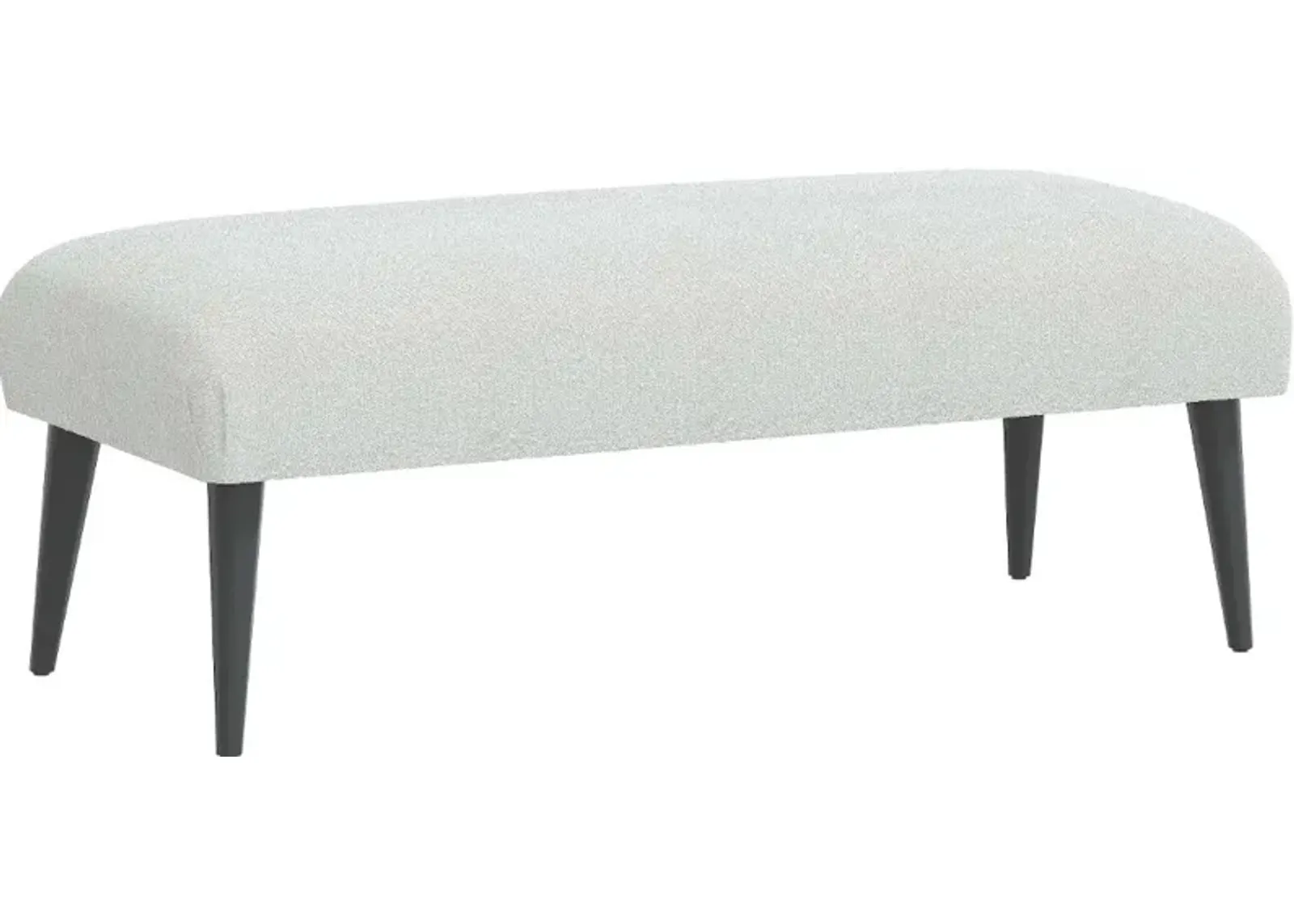 Bridget Boucle Ivory Bench - Skyline Furniture