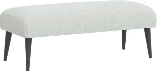 Bridget Boucle Ivory Bench - Skyline Furniture