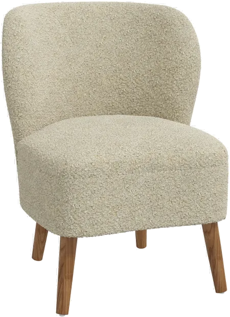 Chrissy Boucle Beige Accent Chair - Skyline Furniture