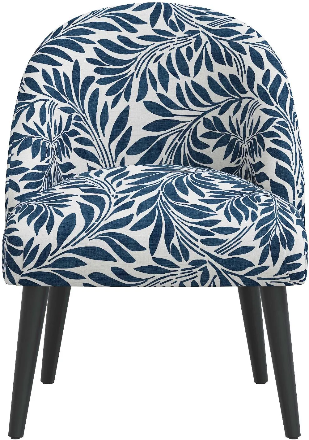 Connie Navy Vine Print Accent Chair - Skyline Furniture