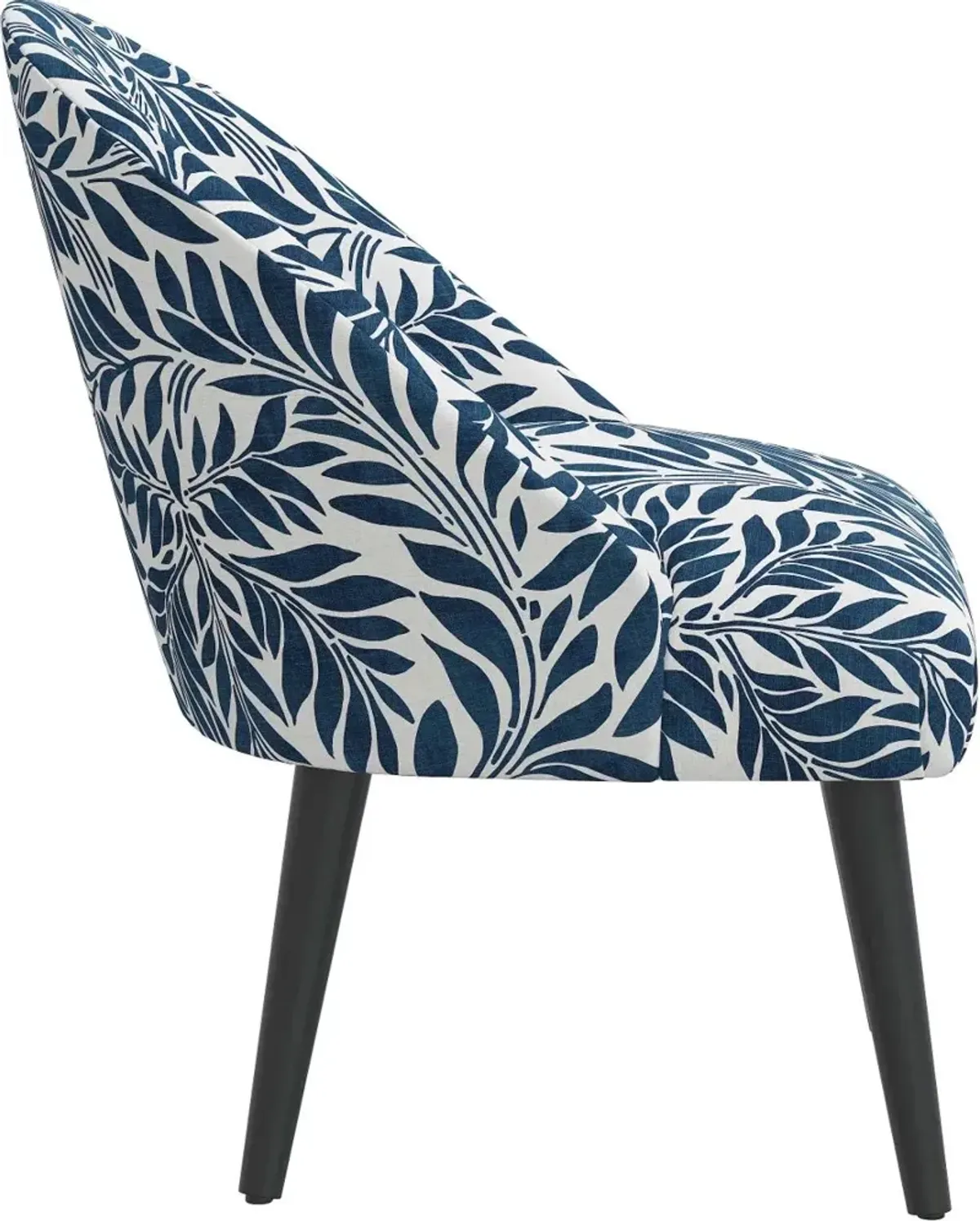 Connie Navy Vine Print Accent Chair - Skyline Furniture