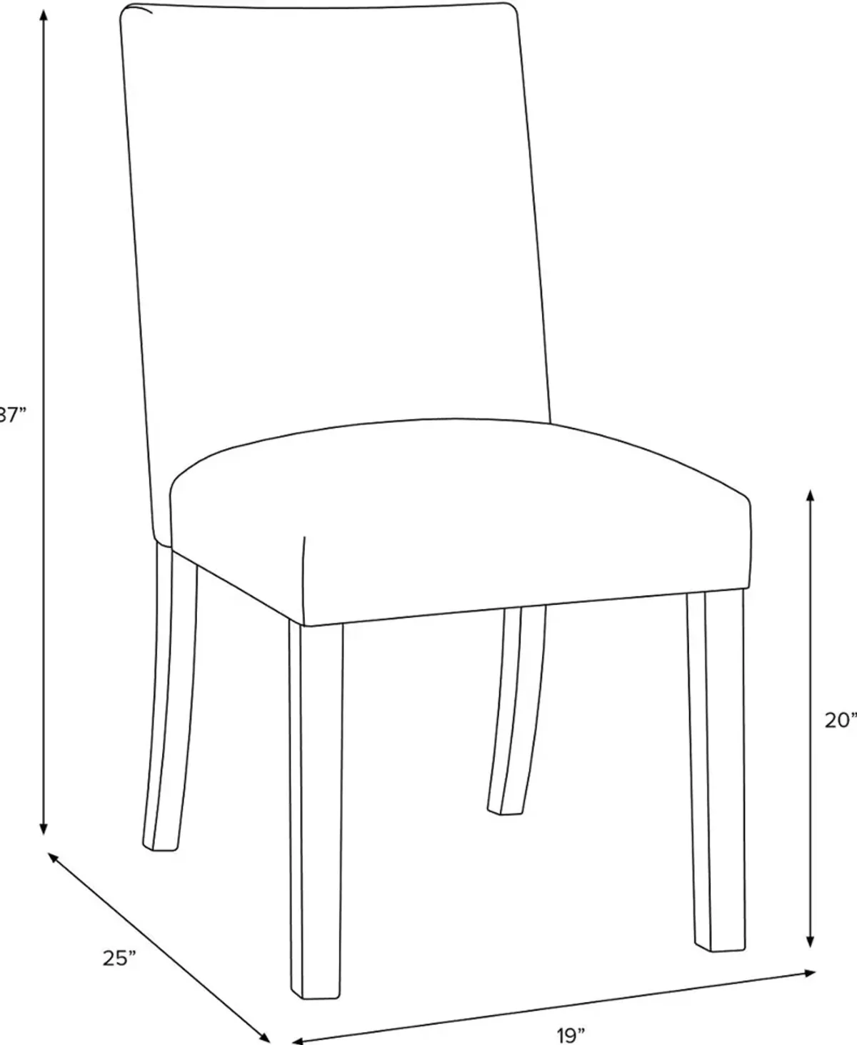 Drew Navy Vine Dining Chair - Skyline Furniture