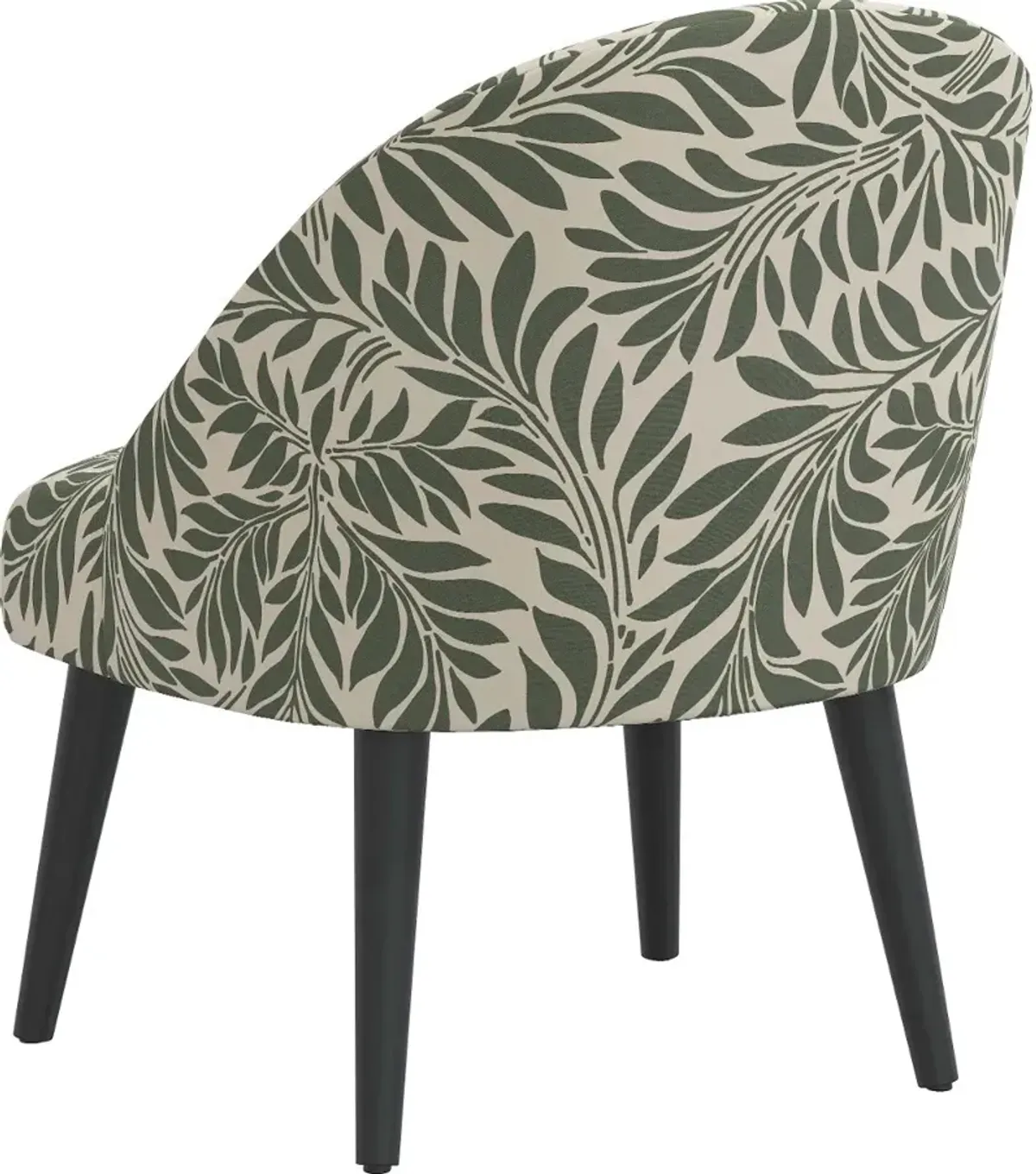 Connie Olive Green Vine Print Accent Chair - Skyline Furniture