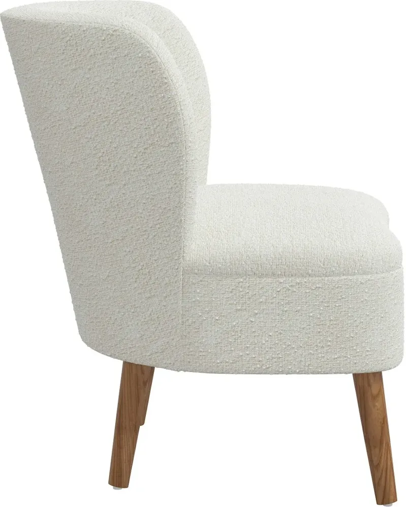 Chrissy Boucle Ivory Accent Chair - Skyline Furniture