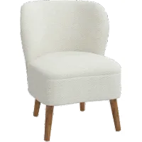 Chrissy Boucle Ivory Accent Chair - Skyline Furniture
