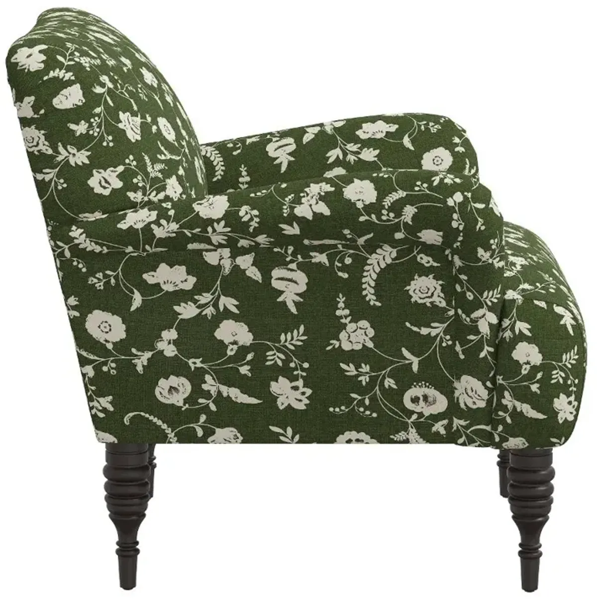Eliza Olive Green Floral Accent Chair - Skyline Furniture