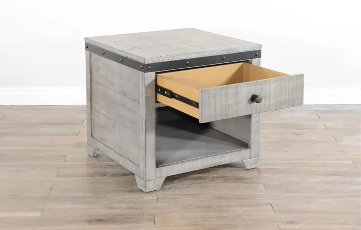 Avalon Alpine Gray End Table