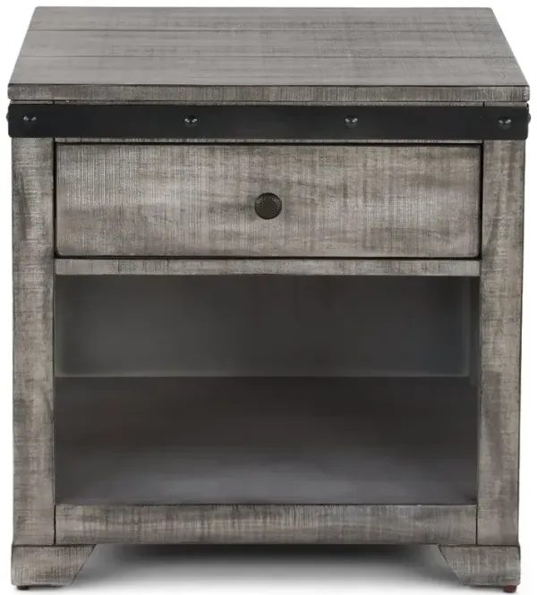 Avalon Gray End Table