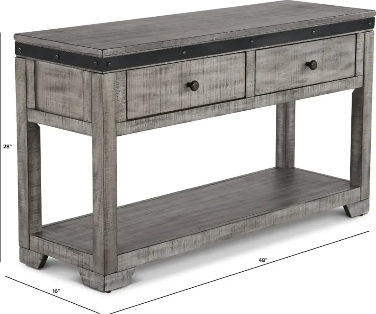 Avalon Alpine Gray Sofa Table