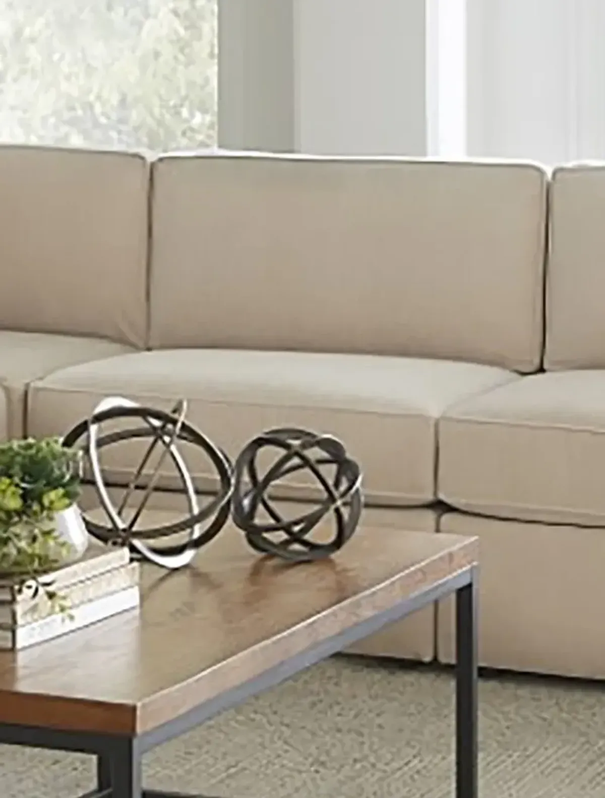 (Re)Formation Sand Beige Armless Chair