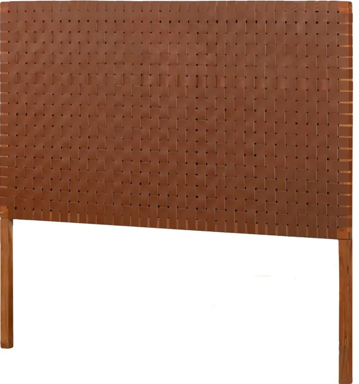 Balka Brown Leather Queen Headboard - South Shore