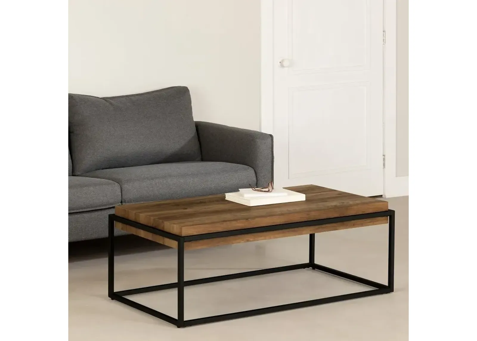 Mezzy Brown Coffee Table - South Shore