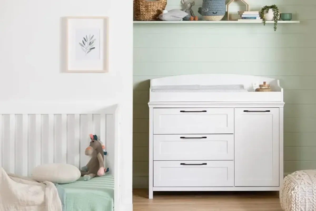 Daisie White Changing Table - South Shore