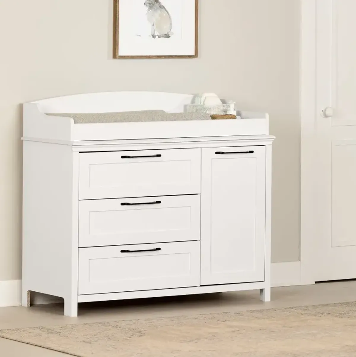 Daisie White Changing Table - South Shore